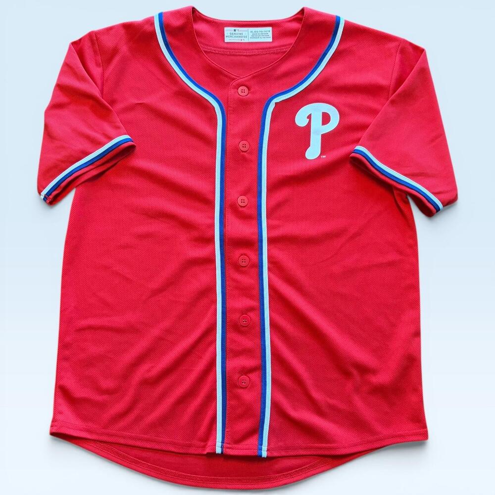 Philadelphia Phillies Jersey Boys 16 Red MLB Baseball Genuine Merchandise